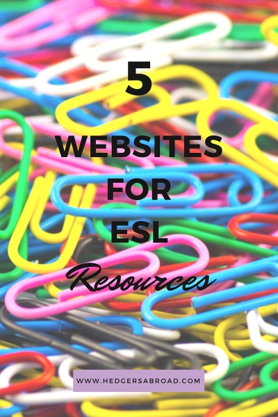 5 Websites for ESL Resources